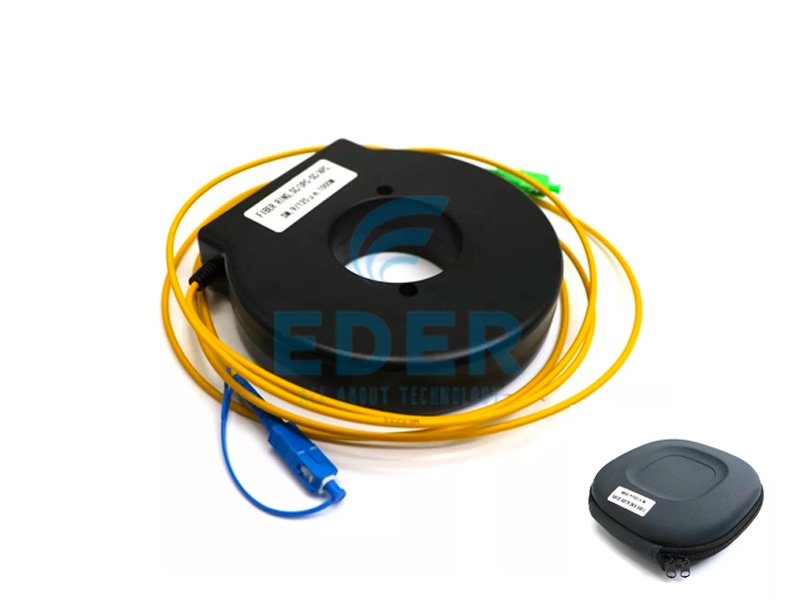 SC UPC APC 1000M 3.0mm Fiber Optic OTDR Launch Cable Box Mini Round Ring Model